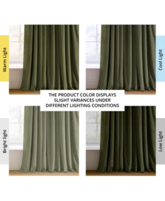 Hunter Green Signature Velvet Blackout Curtain