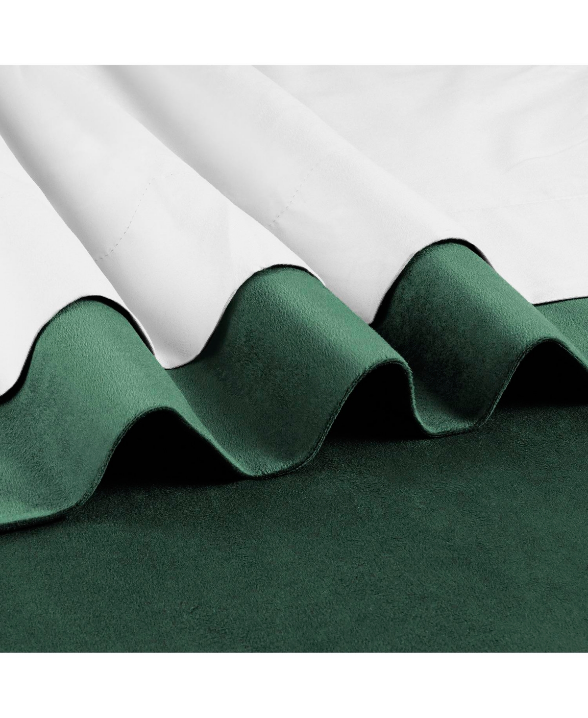 Half Price Drapes Blackforest Green Signature Velvet Blackout Curtain
