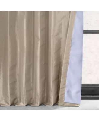 Faux Silk Taffeta Blackout Curtain