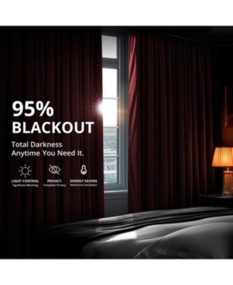 Signature Extra Wide Velvet Blackout Curtain