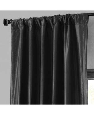 Faux Silk Taffeta Blackout Curtain