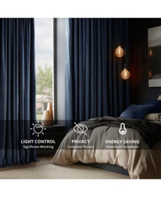Signature Extra Wide Velvet Blackout Curtain