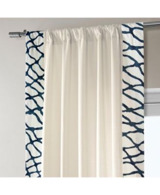 Ellis Bordered Cotton Curtain