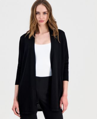 Women's Open-Front Rib Pocket Cardigan