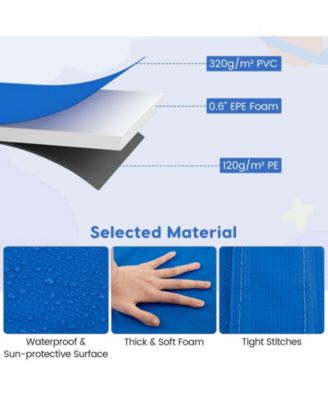 8 FT Trampoline Pad Replacement Safety Pad with Fixing Straps (Multicolor)