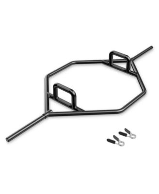 Olympic Hex Trap Bar with 2 Spring Collars and Foldable Handle