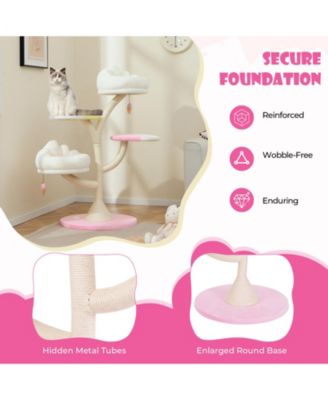 Multi-Layer Cat Tree Cat Tower with 2 Cat Perches 2 Platforms