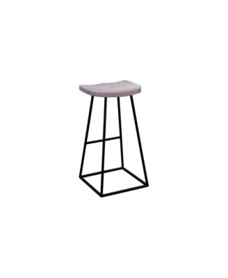 Clement Solid Wood 30" Bar Stool, White