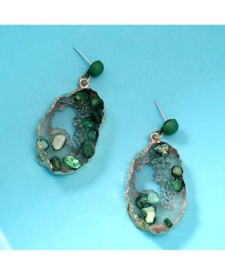 Women's The Wilderness Drop Earrings - Emerald Green