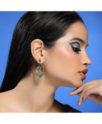 Women's The Wilderness Drop Earrings - Emerald Green