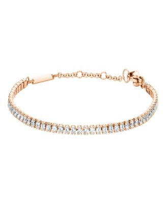 Women's Analog Rose Gold-Tone Stainless Steel Watch Set, 18mm