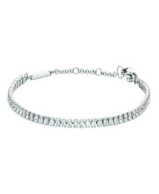 Women's Analog Silver-Tone Stainless Steel Watch Set, 28mm