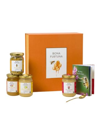 Taste of Italy Naturally Infused Raw Honey Gift Set, 4 Jars, 6.7 oz Each