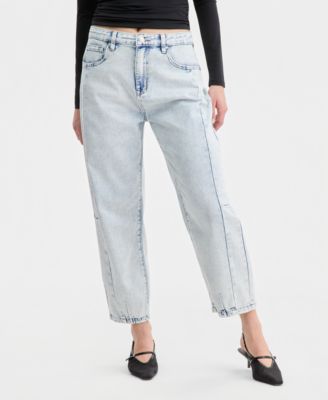 Women's Acid-Wash Barrel Jeans, Macy's Exclusive