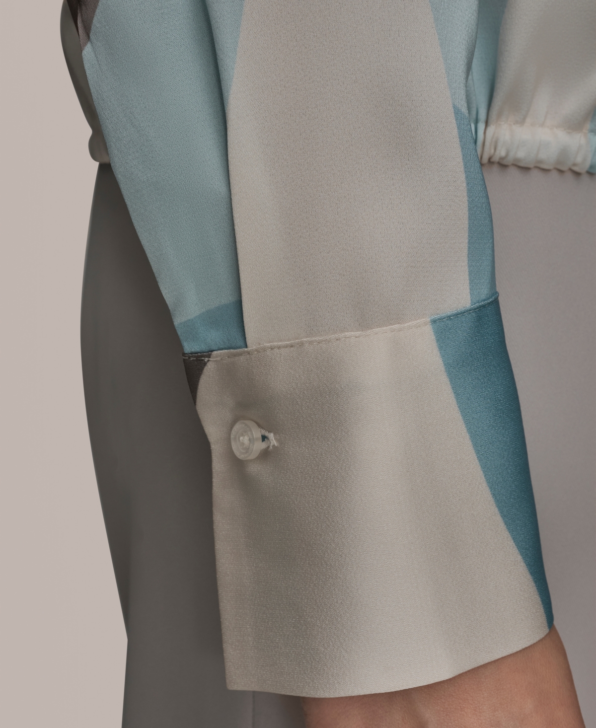 Donna Karan New York Women's Long-Sleeve Drawstring Top