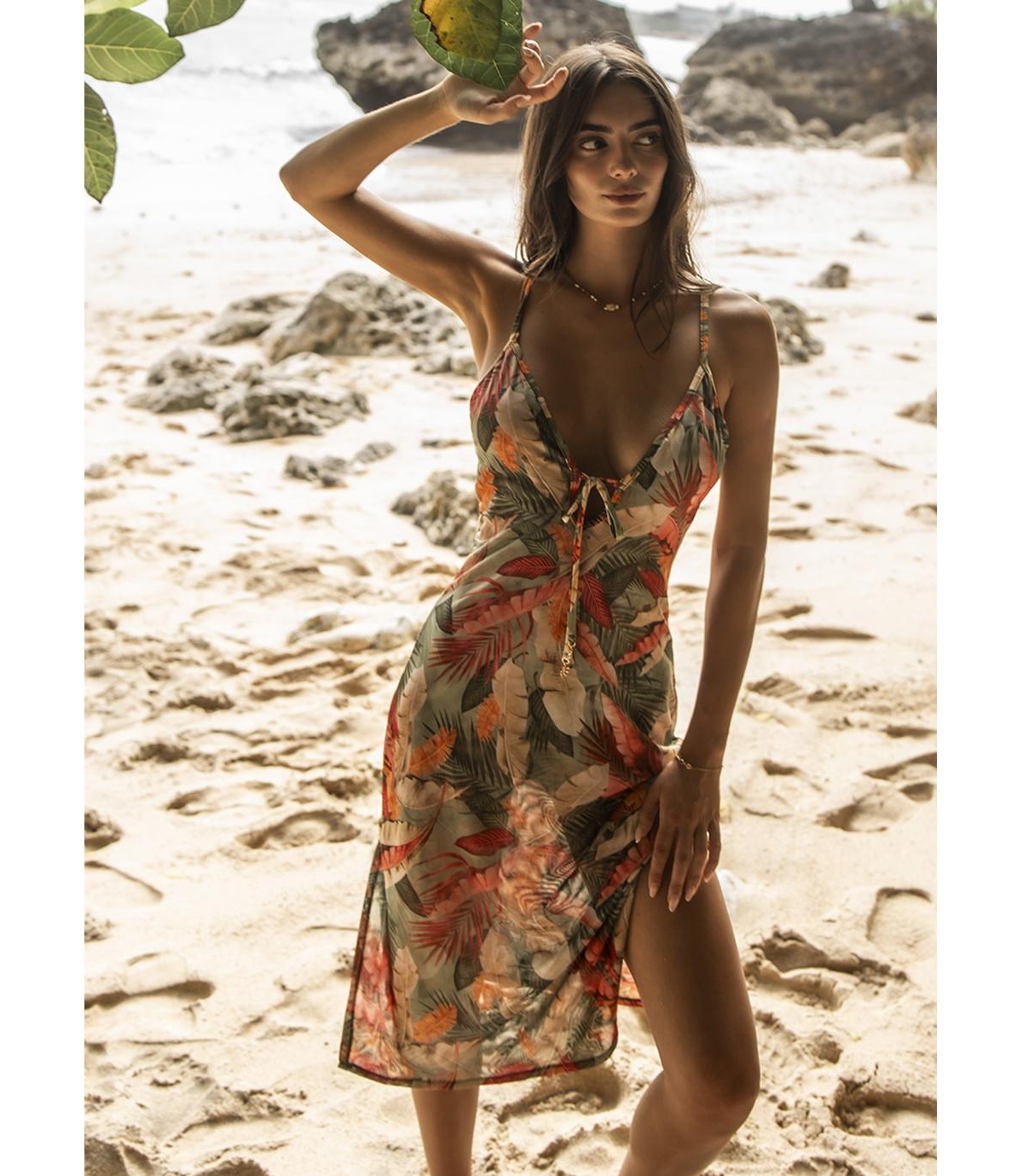 Guria Beachwear Women's Mesh Midi Dress Cover-up