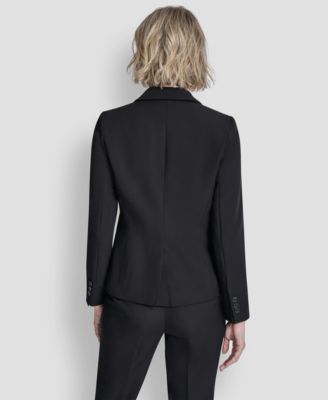Petite Notch Collar 1-Button Jacket