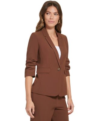 Petite Madison 1-Button Long-Sleeve Jacket