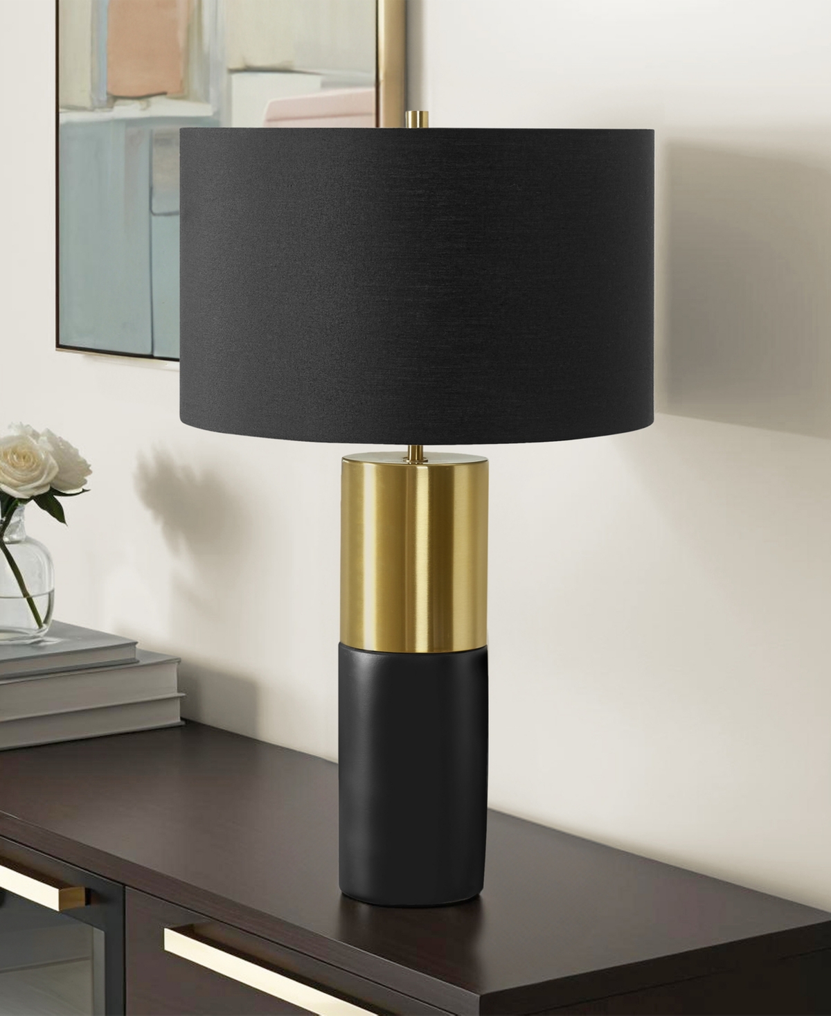 Monarch Specialties Lighting 25" Metal Table Lamp