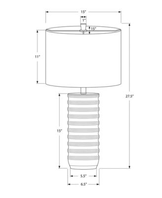 Lighting 28" Plastic Table Lamp