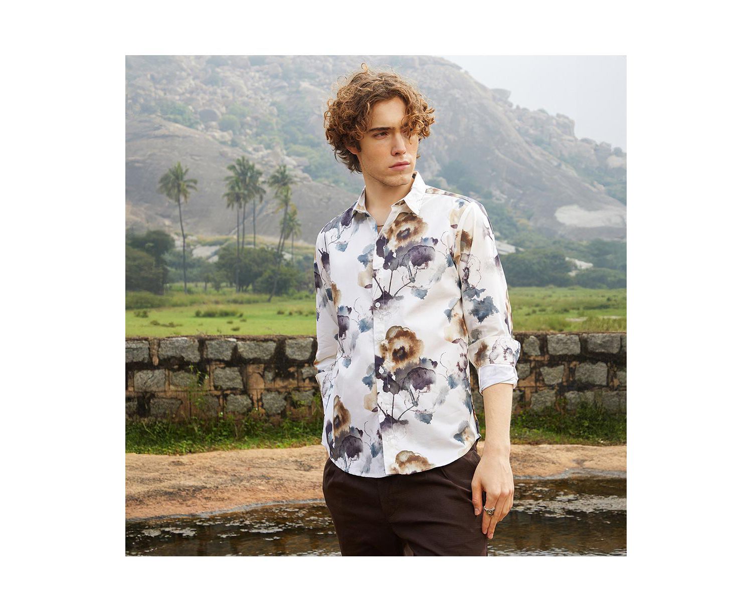 Men's Off-White Earthy Splotch Shirt