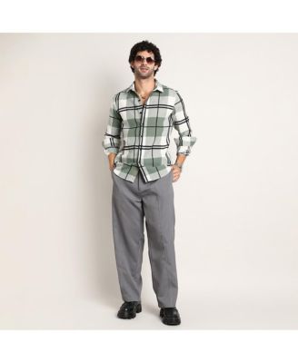 Men's Sage Green Overlap Buffalo Shirt