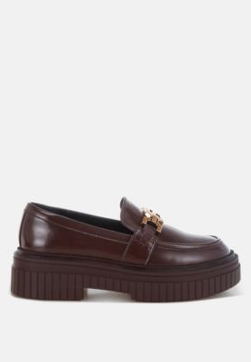 Womens Grosbeak Horsebit Chunky Loafers
