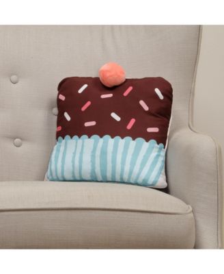 Interactive 2-n-1 Soft Toddler Cupcake/Bakery Pillow Play Set