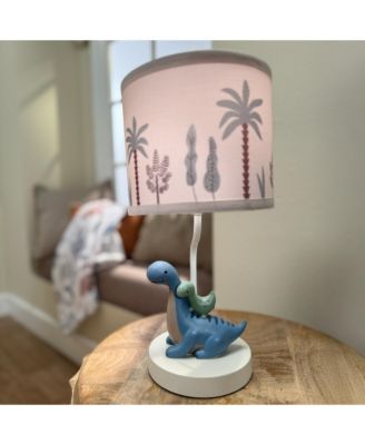 Dino-Might Custom Designed 3D Dinosaur Nursery Lamp with Shade