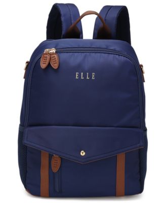 Luxe Journey 15.5" Twill and Faux Leather Backpack
