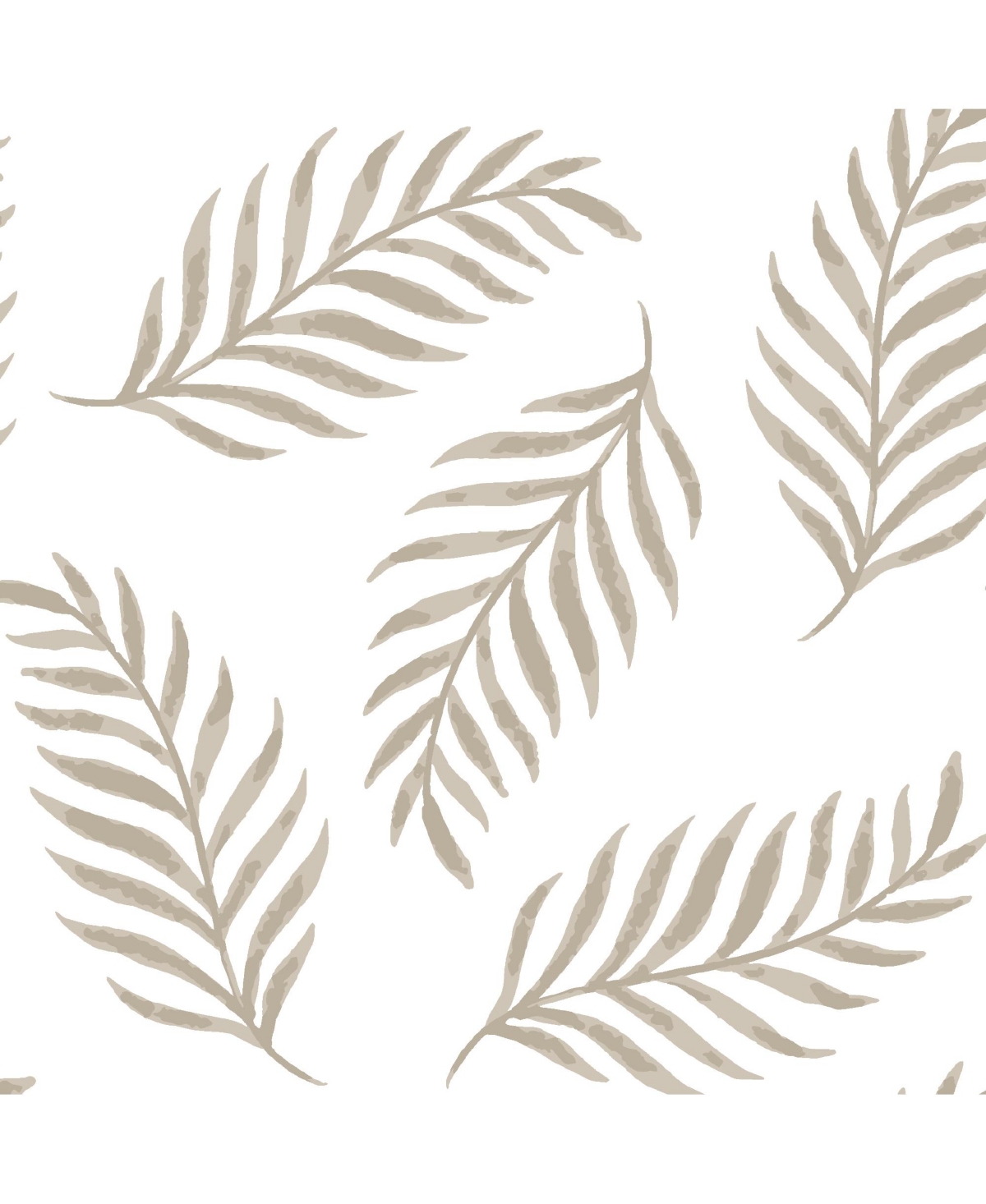 Lambs & Ivy Signature Taupe Leaves Print Organic Cotton Fitted Crib Sheet