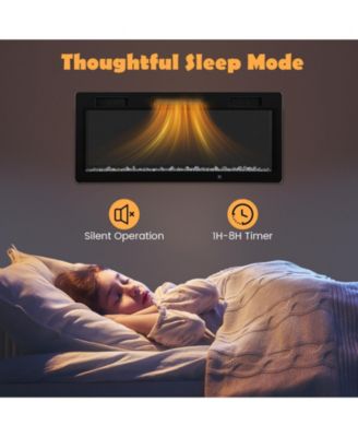 Fireplace 40 Inches Recessed and Wall Mounted for 2' x 6' Stud