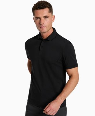 Men's Solid Button Placket Polo Shirt