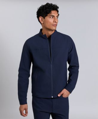 Kennth Cole Men's Flex Water-Resistant Full-Zip Utility Jacket