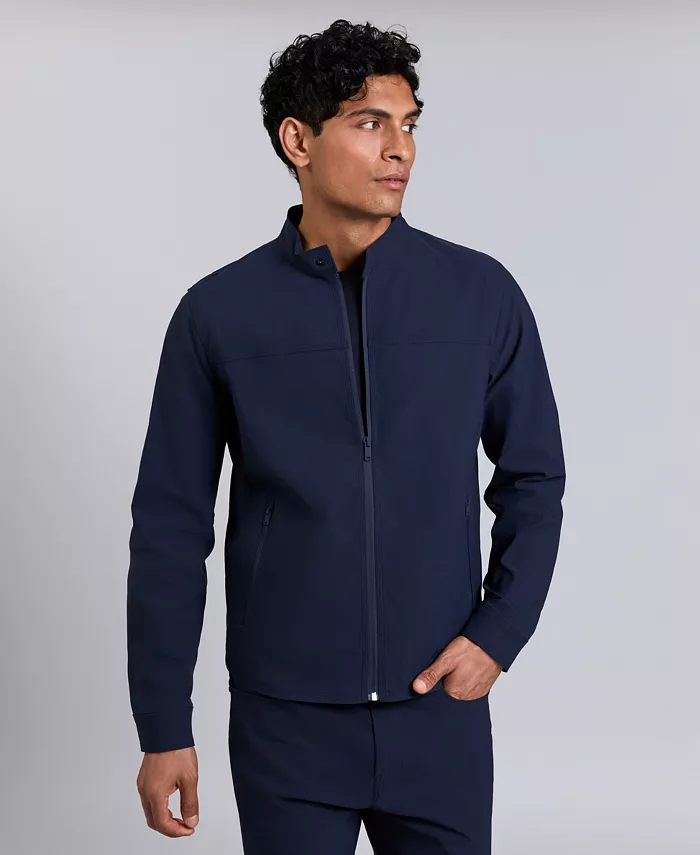 Kennth Cole Men's Flex Water-Resistant Full-Zip Utility Jacket