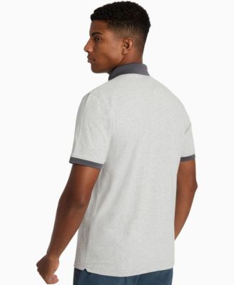 Men's Solid Button Placket Polo Shirt