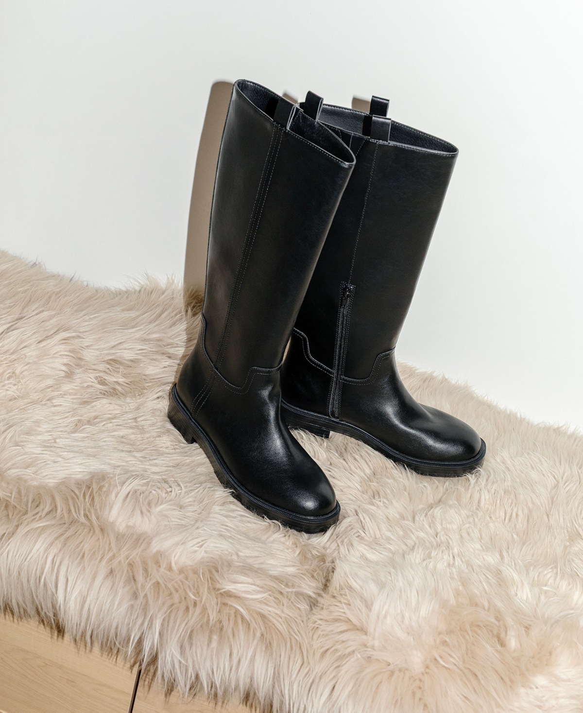 Dv Dolce Vita Women's Jernie Full Zip Riding Tall Boots