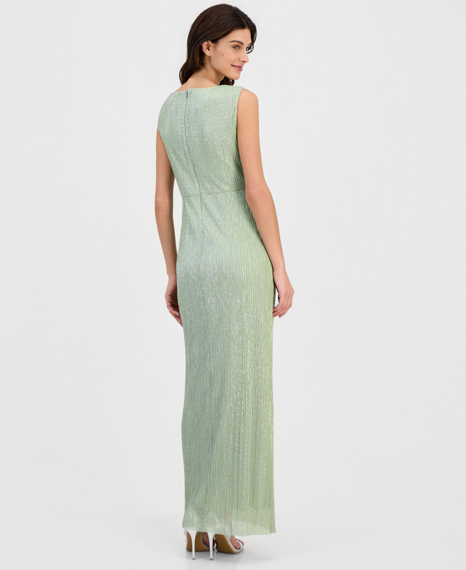 Women's Twist-Front Sleeveless Gown