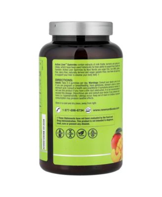 Active Liver Gummies | Milk Thistle, Artichoke & Turmeric | Natural Peach & Mango