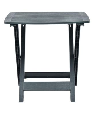 Garden Table Green Plastic Medium Foldable Garden Table