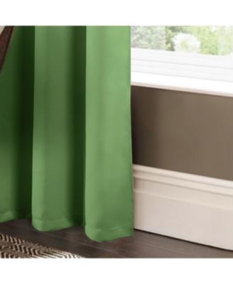 RT Designer Collection Anchorage Blackout Grommet Luxurious Modern Design Curtain Panel 54" x 95" Sage