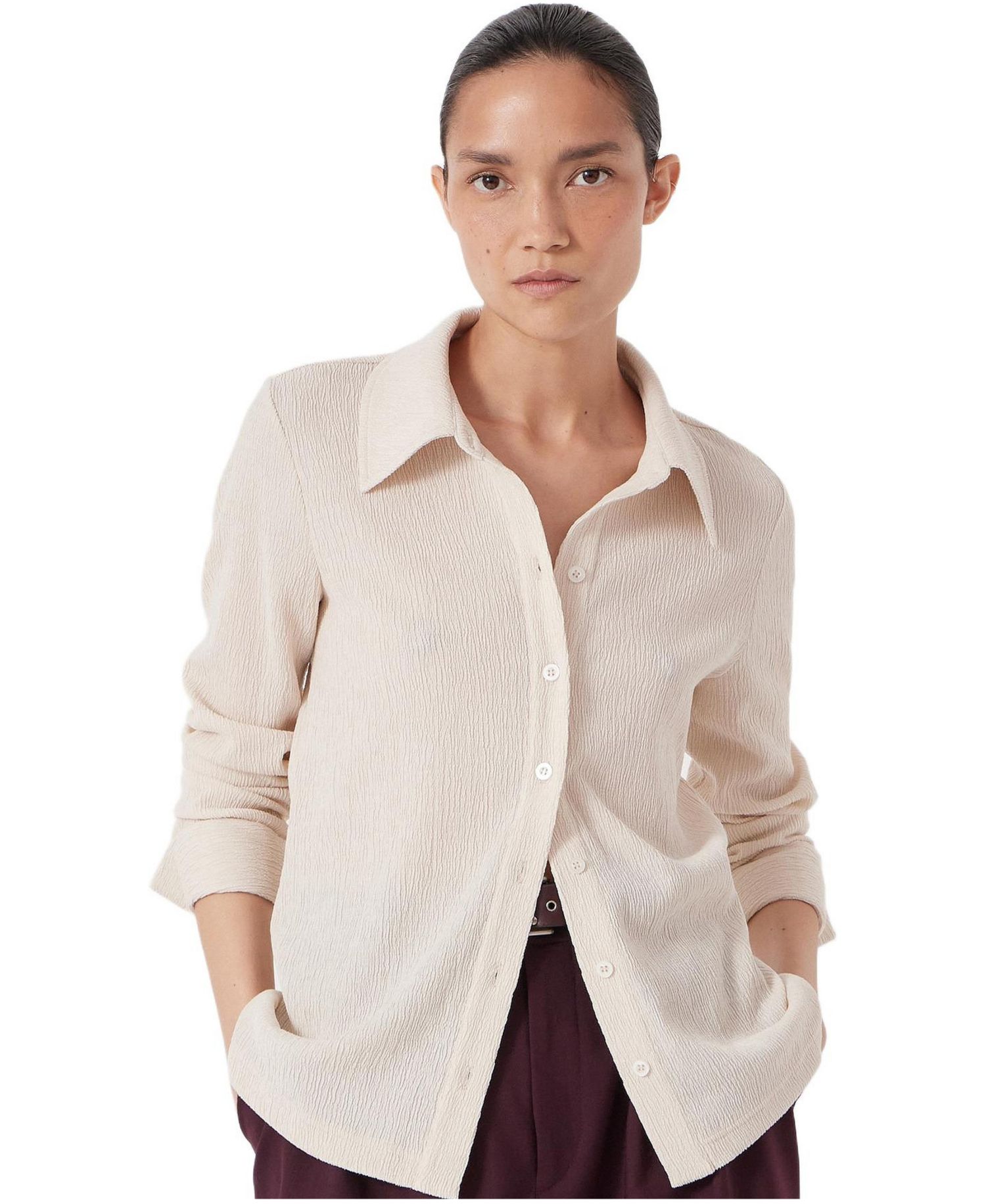 Women's Textured Slim Shirt