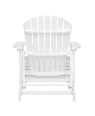 Acacia Wood Folding Adirondack Chair - Rustic Design