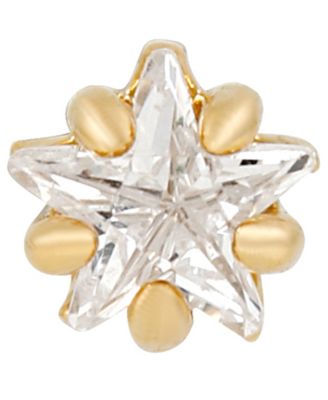 Teeniest Brightest Star Crystal Piercing Style Earring