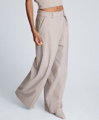 Women's Pleat Detail High Rise Pants