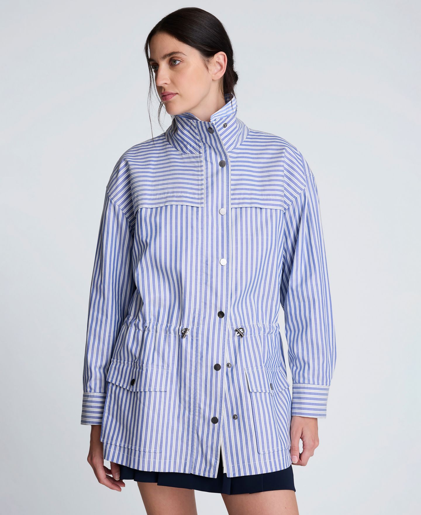 Женская куртка Kenneth Cole Striped Long-Sleeve Jacket — фото 8