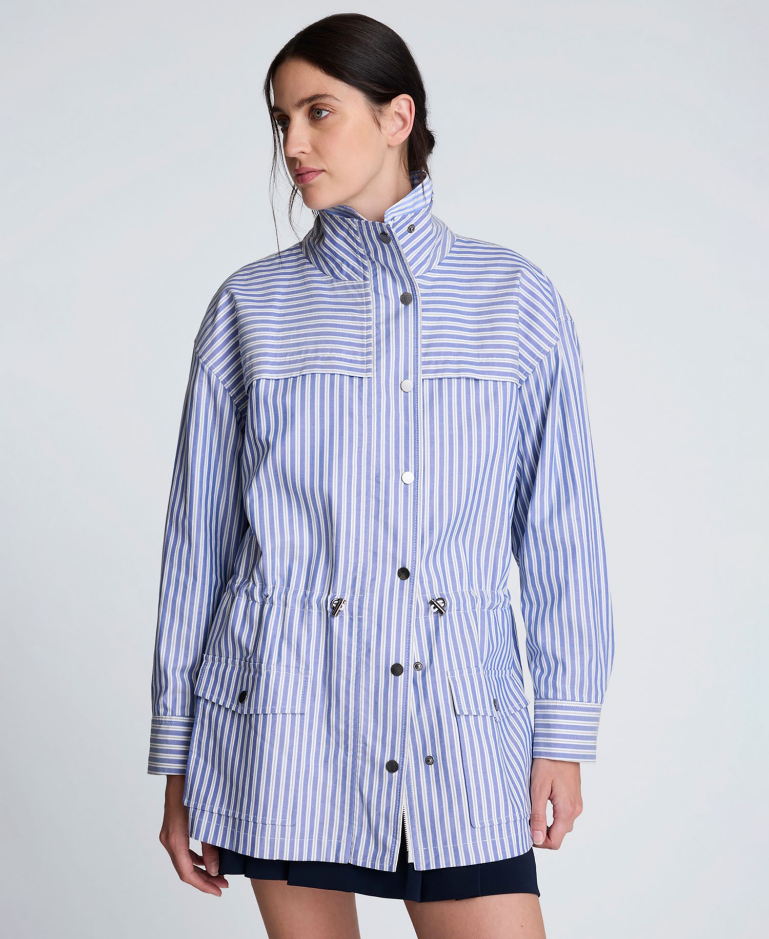 Women's Striped Long-Sleeve Jacket