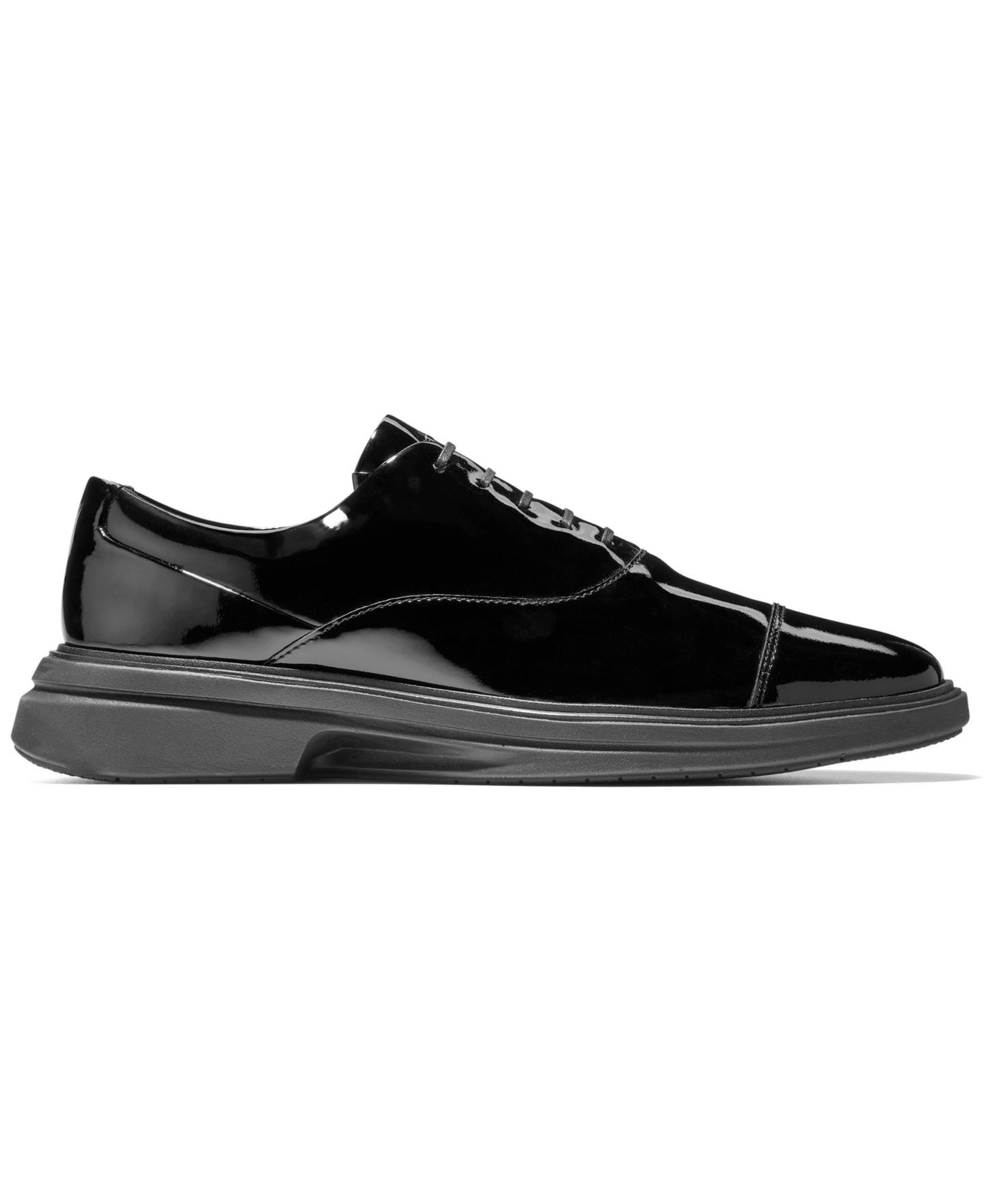 Мужские туфли Cole Haan Original Grand Cityspectre Cap Toe Oxfords, цвет: Чёрный — фото 2