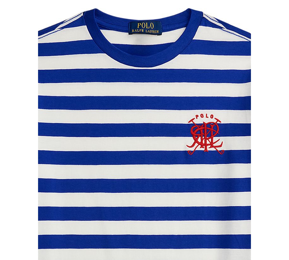 Polo Ralph Lauren Boys 8-20 Crest Striped Cotton Tee