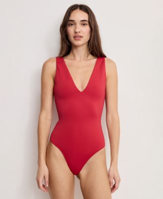 Good American - Women's Scuba V-Neck Bodysuit